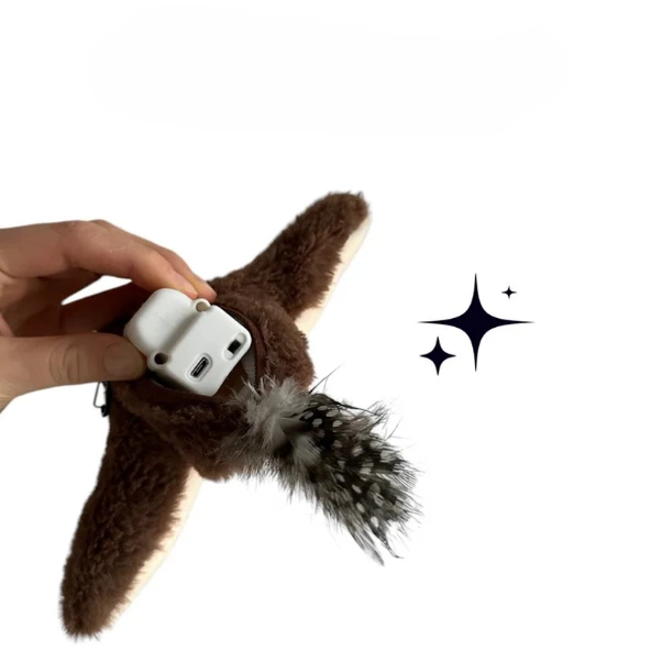 Şarjlı Peluş Uçan Kuş Oyuncak - Resim 5