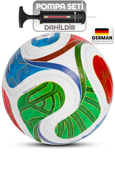 Futbol Topu Trionix 2026 Dünya Kupası Pompalı Set Dayanıklı Sert Zemin Halı Saha Topu No:5 ürün görseli 1
