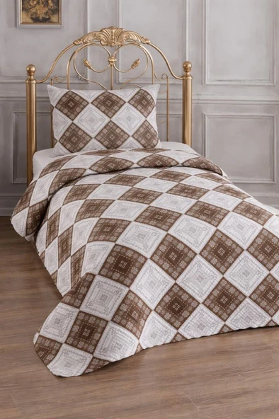 Ultrasonik Kapitoneli Alkım Tek Kişilik Pike Takımı 160x235 cm ürün görseli 1