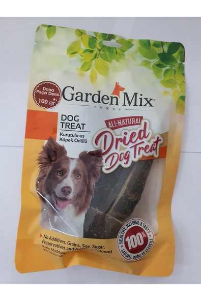 PATİLİMARKET köpek ödülü kurutulmuş dana paça derisi ürün görseli 1