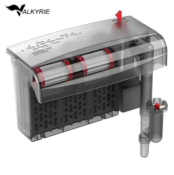 Valkyrie Askılı Akvaryum Şelale Filtre 10W 800 L/H 6’lı Filtre Yüzey Temizleyici ürün görseli 1