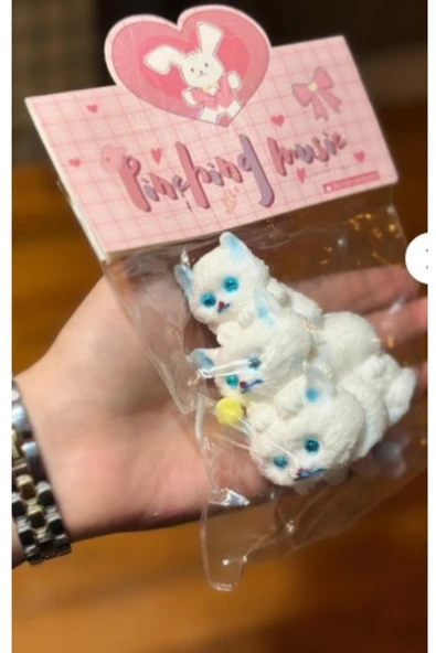 kedi şeklinde sukuşi 9 cm stres oyuncağı 1 adet Squishy ürün görseli 1