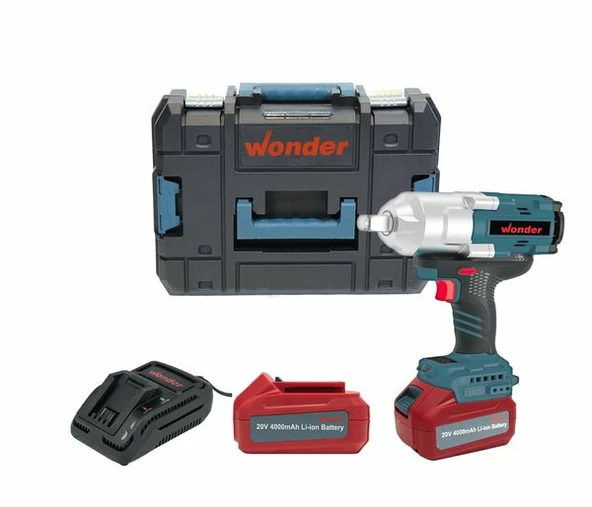 Wonder WAS12S4 20V 4.0Ah Li-ion Çift Akülü Kömürsüz Somun Sıkma 1300Nm ürün görseli 1