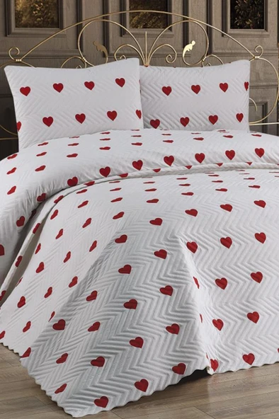Ultrasonik Kapitoneli Sera Çift Kişilik Pike Takımı 195x235 cm ürün görseli 1