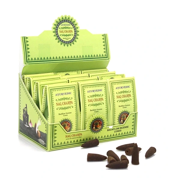 Vexor Ayurvedic Konik (Geri Akış) Tütsü Nag Champa Aromalı ürün görseli 1