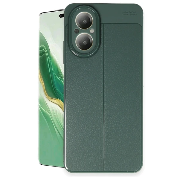 Realme 12 Lite Kılıf Auto Focus Kapak - Koyu Yeşil ürün görseli 1