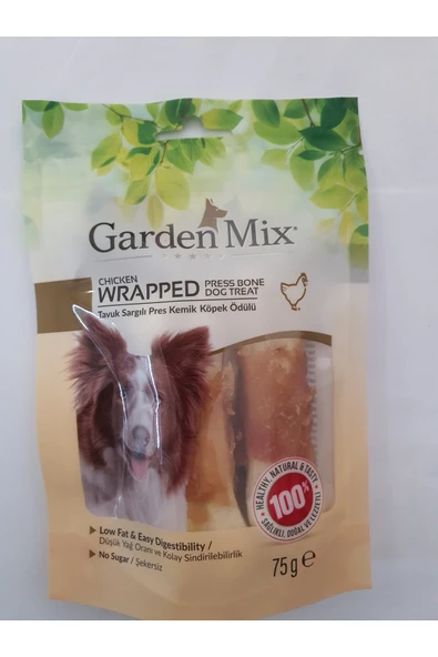 PATİLİMARKET köpek ödülü tavuk sargılı pres kemik ürün görseli 1