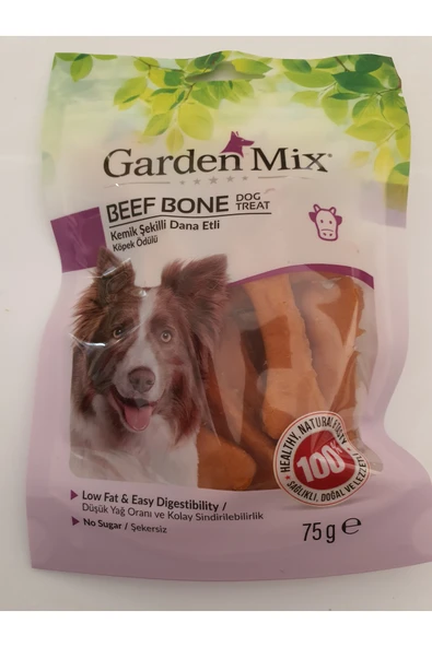 PATİLİMARKET köpek ödülü kemik şekilli dana etli köpek ödülü 75 gr ürün görseli 1