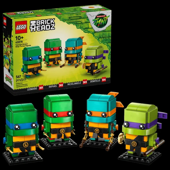 Lego Brickheadz Teenage Mutant Ninja Turtles Figures 40878 ürün görseli 1