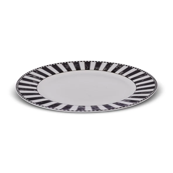 Karaca Damalı Porselen Servis Tabağı 27 cm - Resim 2