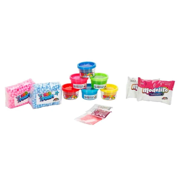 Cra-Z-Art Cra-Z-Compounds Slime ve Oyun Hamuru Çoklu Paket Seti - 13 Parça ürün görseli 1