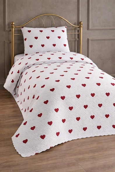 Ultrasonik Kapitoneli Sera Tek Kişilik Pike Takımı 160x235 cm ürün görseli 1