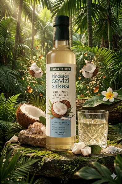 aleyna baharat Hindistan Cevizi Sirkesi Coconut Vinegar 500 ML ürün görseli 1
