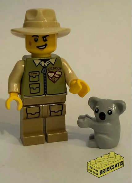 Orjinal Lego Minifigür Conservationist with Koala ürün görseli 1