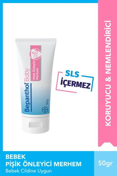 Bepanthol Baby Pişik Önleyici Merhem 50gr ( Sls, Parfüm Içermez ) ürün görseli 1