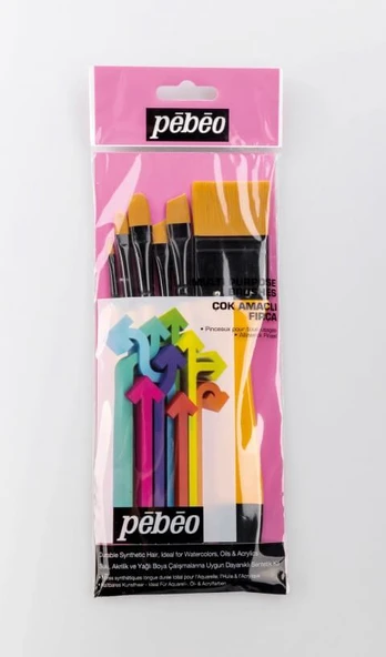 Pebeo 6'lı Zemin Fırçalı Set- Set 8 ürün görseli 1