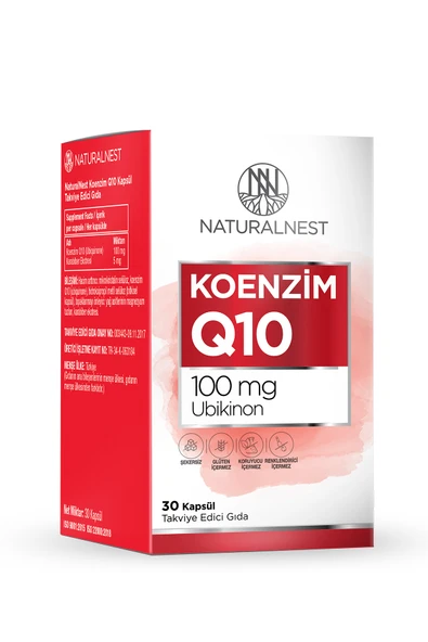Naturalnest Koenzim Q10 Kapsül Takviye Edici Gıda 30 Kapsül ürün görseli 1