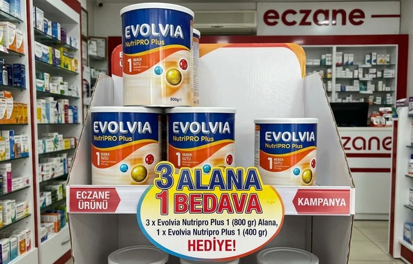 Evolvia Nutripro Plus 1 800 gr 0-6 Ay Doğumdan İtibaren Bebek Devam Sütü - 3 TANE 800 GR ALANA 1 TANE 400 GR BEDAVA ürün görseli 1