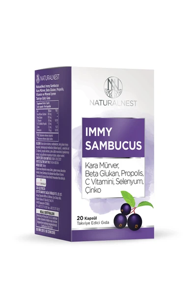 Naturalnest STD Immy Sambucus 20 Kapsül ( TEKLİDİR ) ürün görseli 1
