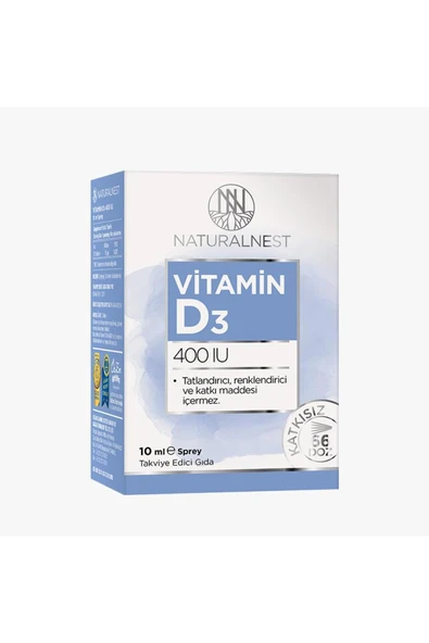 Naturalnest Vitamin D3 400 IU Sprey 10 ml ürün görseli 1