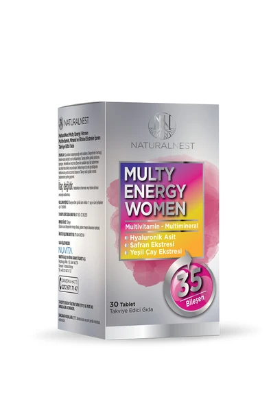 Naturalnest STD Naturalnest Multy Energy Women 30 Tablet ( TEKLİDİR ) ürün görseli 1