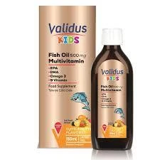 Validus Kids Fish Oil + Multivitamin Şurup 150 ml ürün görseli 1
