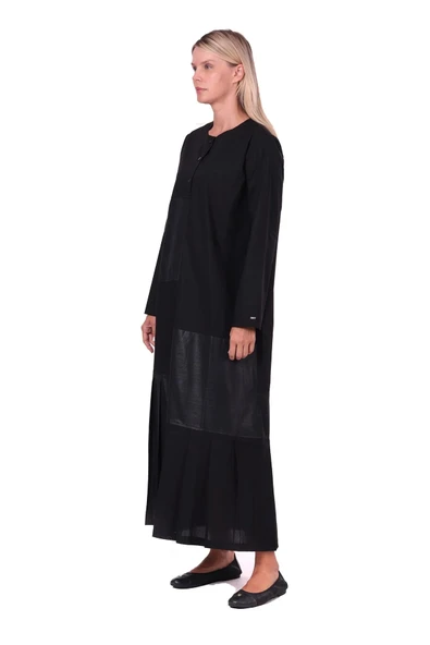 invee Patch Elbise 7157 siyah - Resim 5