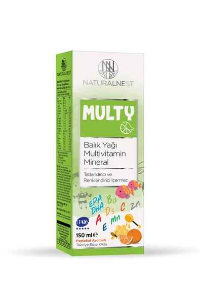 Naturalnest Multy Balık Yagı Surup 150 ml ürün görseli 1