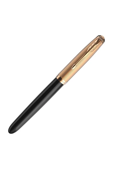 Parker PK 51 Deluxe Siyah GT Dolma Kalem, 18K M Uç 2123512 ürün görseli 1