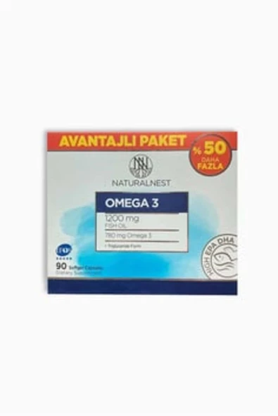 Naturalnest STD Naturalnest Omega 3 Avantajlı Paket 90 Kapsül ( TEKLİDİR ) ürün görseli 1