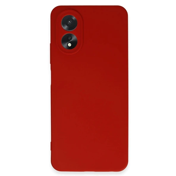 Oppo A38 Kılıf First Silikon - Kırmızı - Resim 3