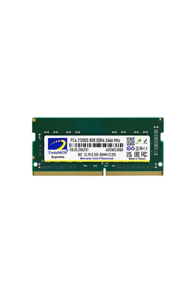 8 GB DDR4 2666 TWINMOS MDD48GB2666N NB ürün görseli 1