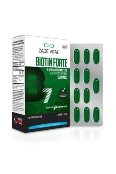 Zade Vital Biotin Forte B7 30 Kapsül ürün görseli 1
