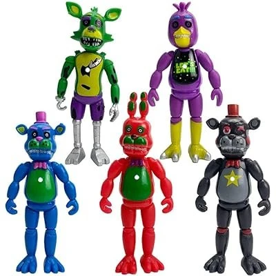 Five Nights At Freddy's FNAF 5'li Büyük Boy Figür Seti – 15 cm Işıklı Karakterler ürün görseli 1