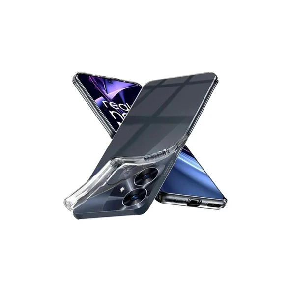 Realme Note 60 Kılıf Lüx Şeffaf Silikon ürün görseli 1