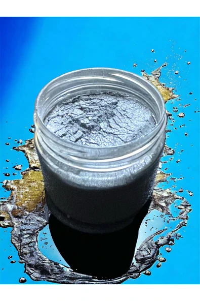 stonechem Epoksi Bazlı Sedefli Toz Pigment Metalik Gri 40 gr ürün görseli 1