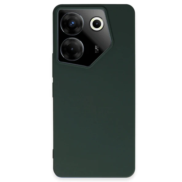 Tecno Camon 20 Pro 5g Kılıf First Silikon - Koyu Yeşil ürün görseli 1