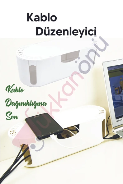 Dükkanönü Kablo Düzenleyici Çoklu Priz Kutusu Kablo Organizer ürün görseli 1