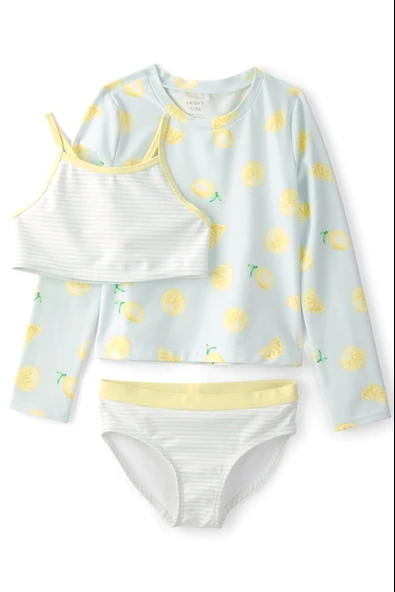 Kız Çocuk Güneş Koruyucu Mayo Set CRT-3U614410 ürün görseli 1