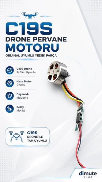 Dimute Shop C19S DRONE PERVANE MOTORU - Resim 2