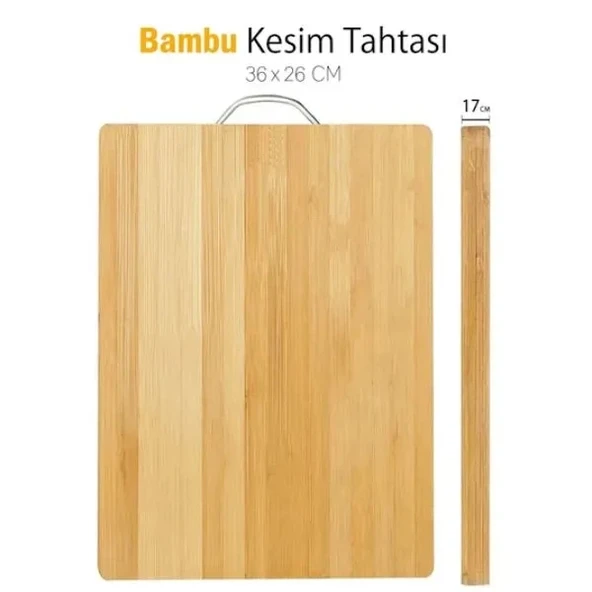 Vexor Metal Saplı Bambu Kesim Panosu ürün görseli 1
