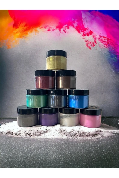 stonechem Epoksi Sedefli Toz Pigment 40 gr X10 Adet-400GR ürün görseli 1