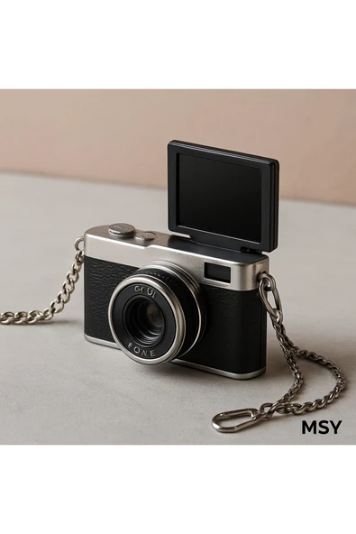 Dimute Shop Mini Dijital Kamera– Vintage Tasarım Açılır Ekran 1080P 48MP Fotoğraf  Video-Başparmak ürün görseli 1