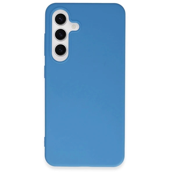 Samsung Galaxy S24 Plus Kılıf First Silikon - Mavi - Resim 3