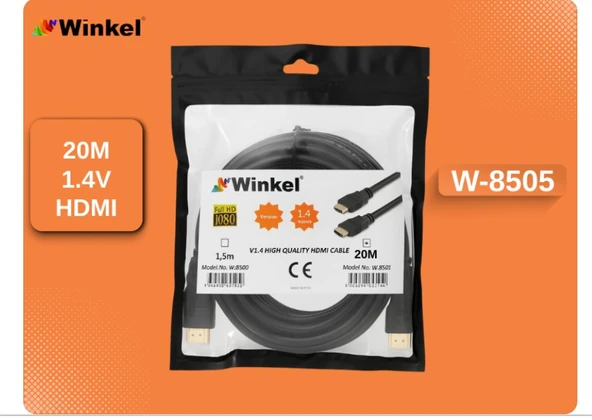 Winkel W-8505 1.4V 1080P 20 Metre Hdmı Kablo ürün görseli 1
