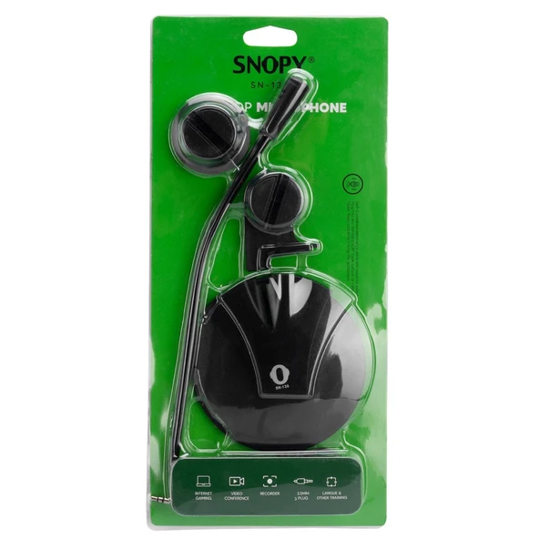 SNOPY SN-130 Siyah Mikrofon - Resim 4