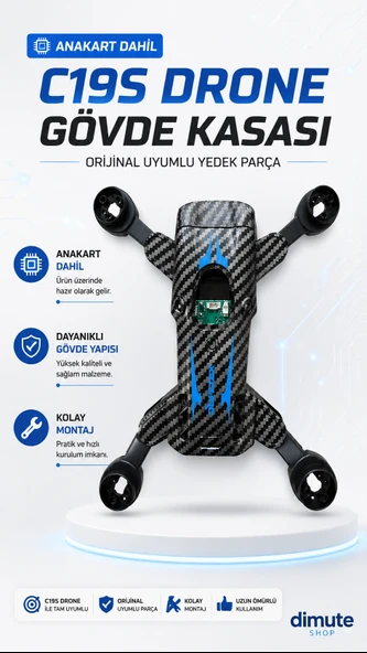 Dimute Shop C19S DRONE KASASI (ANAKART BEYNİ DAHİL) ürün görseli 1