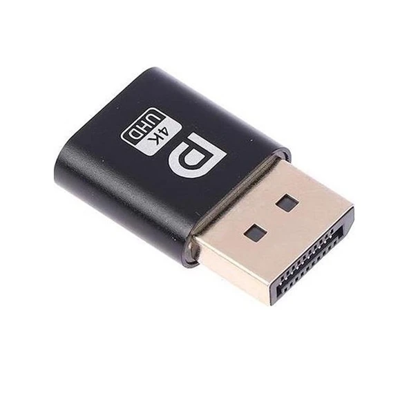 Powermaster PM-29415 Displayport 4K Uhd Dummy Plug Sanal Monitör Ekran Kartı Emülatörü ürün görseli 1