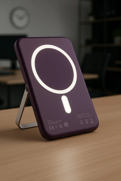 Dimute Shop X‑PowerMagPlus Manyetik Standlı Kablosuz Powerbank 10.000 mAh 15/20 WMOR ürün görseli 1