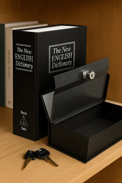 Dimute Shop Kitap Şeklinde Gizli KasaKitap Kasa  Kumbara ürün görseli 1